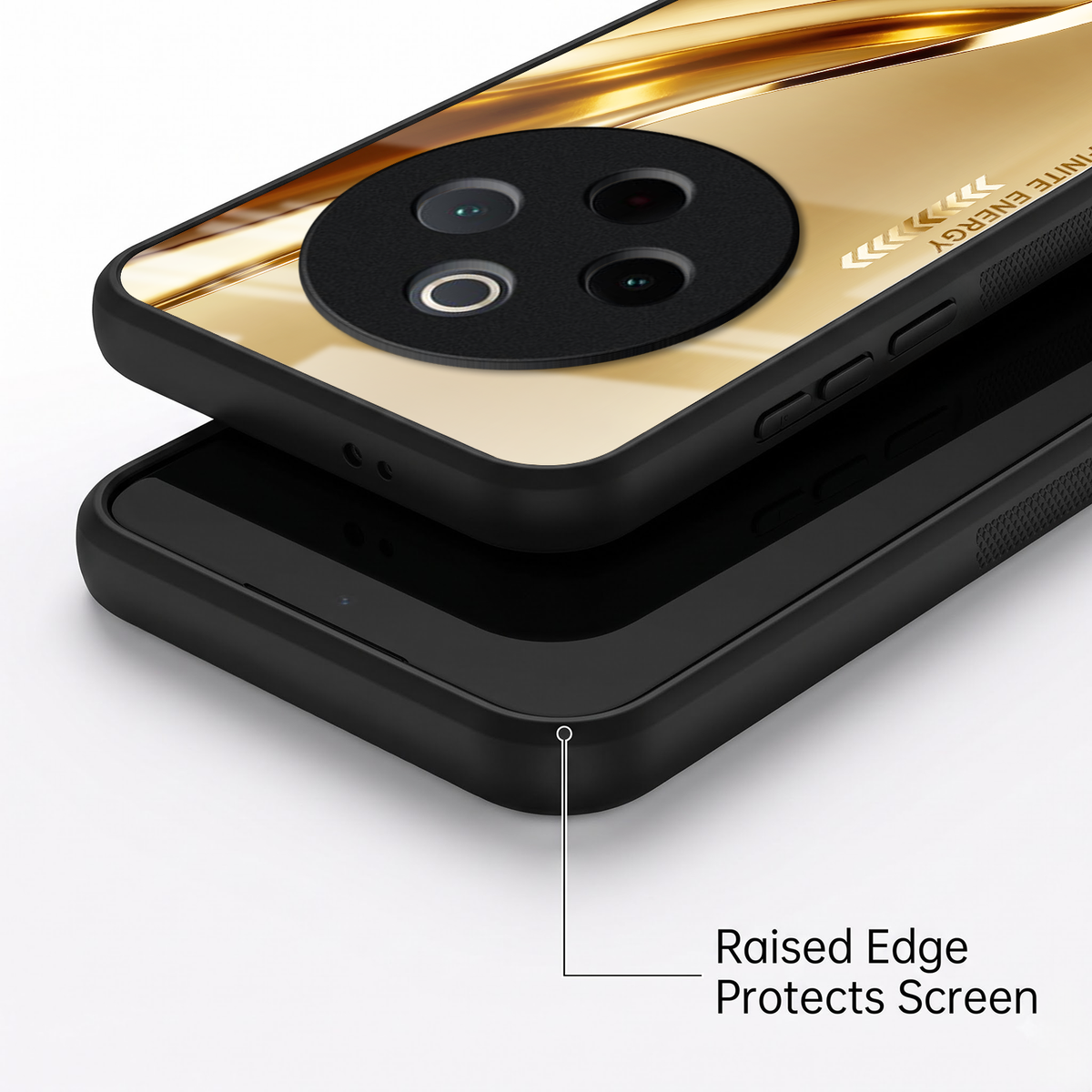 Vivo T4 5G Luxury Infinity Energy Acrylic Glass Back Case
