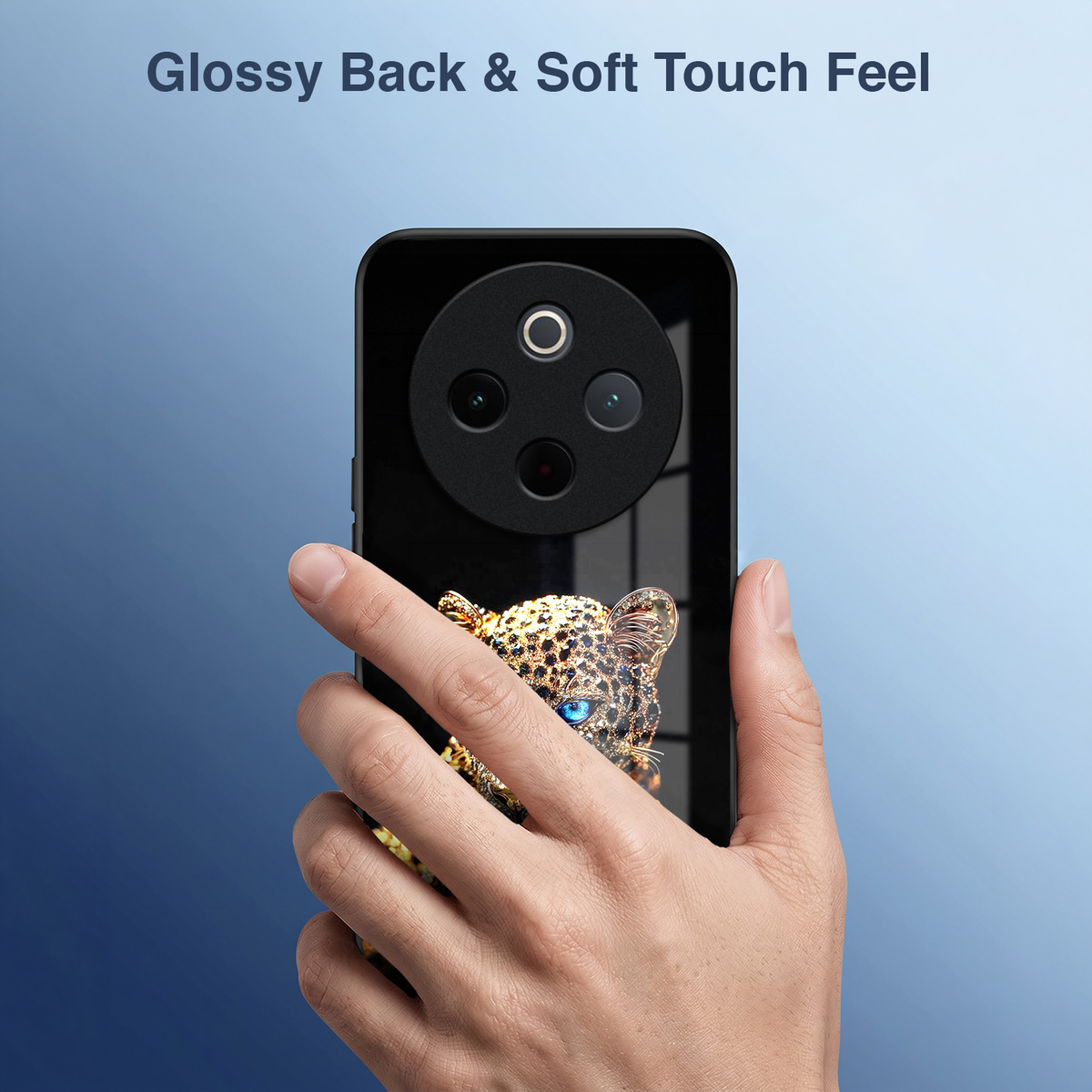 Vivo T4 5G Panther Acrylic Glass Back Case