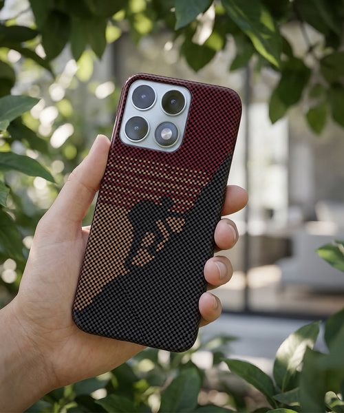 Motorola Edge 70 Pro 5G Premium Aramid Carbon Fiber Pixel Pattern Phone Case