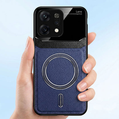 Oppo Reno 14 5G Premium Magsafe Magnetic Leather Lens Protective Case