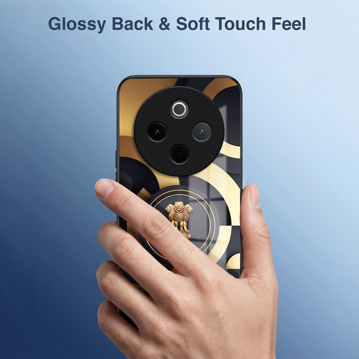 Vivo T4 5G Royal Emblem Acrylic Glass Back Case