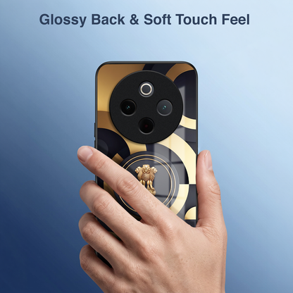 Vivo T4 5G Royal Emblem Acrylic Glass Back Case
