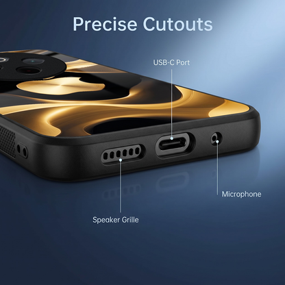 Vivo T4 5G Luxury Wave Acrylic Glass Back Case