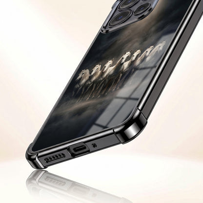 Motorola Edge 50 5G Running Horses Airbags Printed Back Case