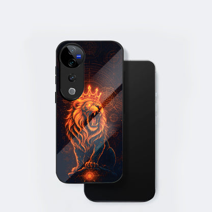 Vivo V40 Pro 5G Premium Acrylic Shockproof Glass Back Case (King of Cosmos)