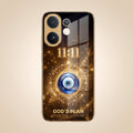 Vivo T4 Pro 5G God’s Plan Evil Eye Gold Electroplated Glass Phone Back Case