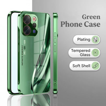 Vivo V70 5G Infinity Energy Green Electroplated Glass Back Case