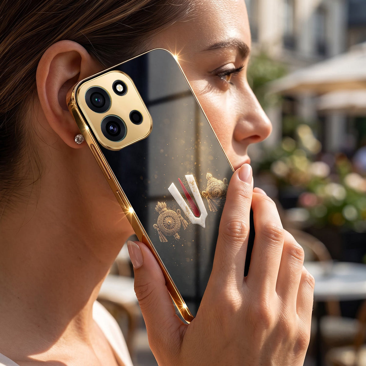OnePlus Nord 6 5G Royal Heritage Edition Gold Electroplated Glass Phone Back Case