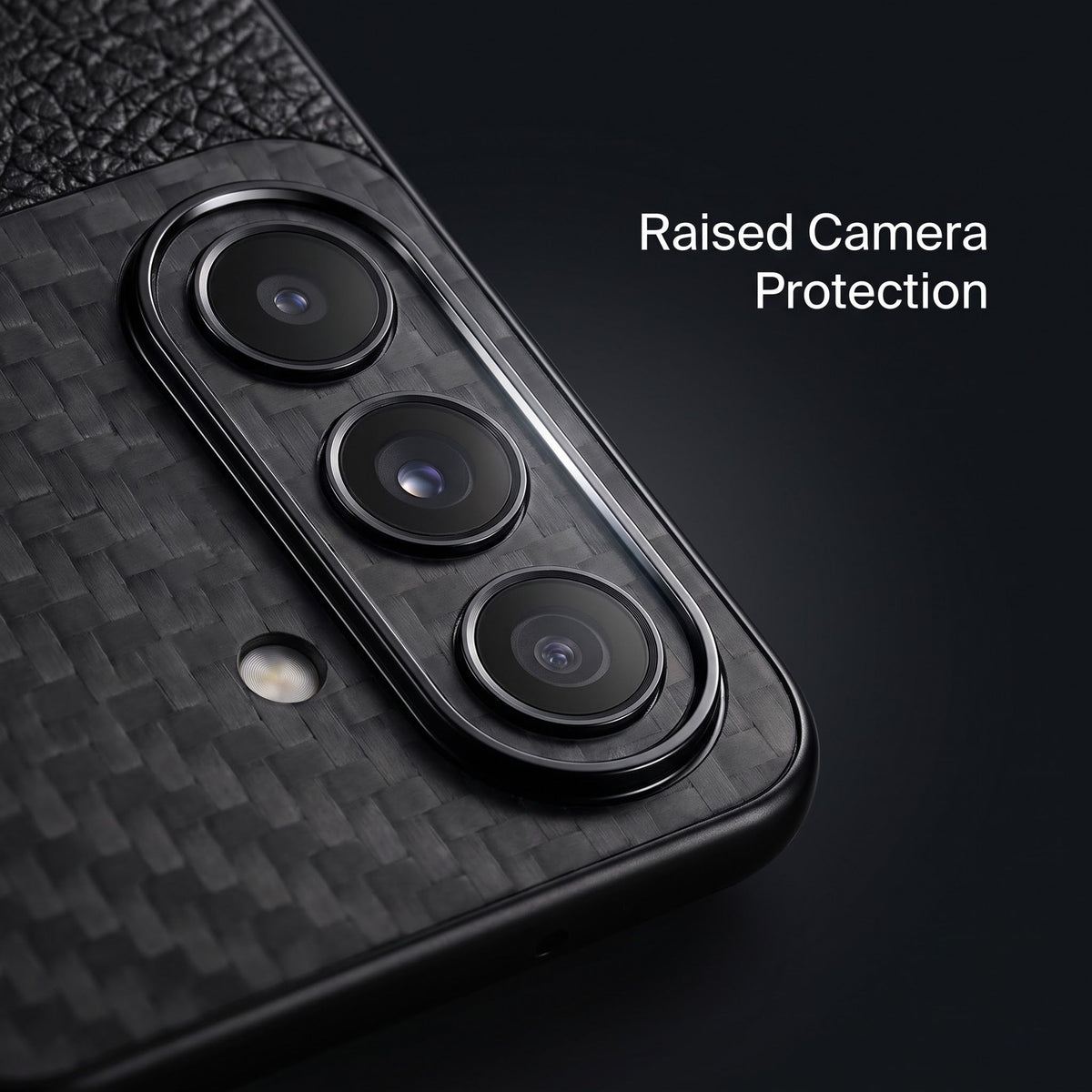 Samsung Galaxy A57 5G Royal Stripe Carbon Fiber Leather Hybrid Back Case