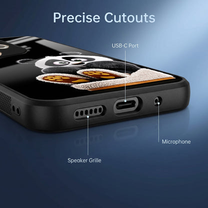 Oppo A5 Pro 5G Cute Panda Acrylic Glass Back Case