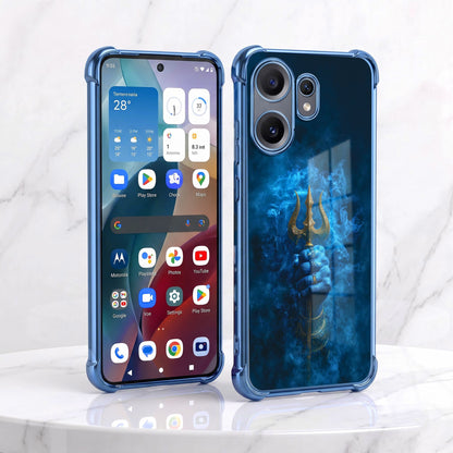 Nothing Phone 2 Pro 5G Premium Golden Trishul Airbags Printed Back Case