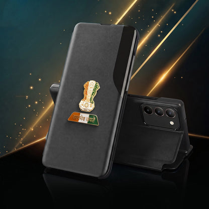 Vivo T3 5G Premium Tri-Color Satyamev Jayate Half Window Flip Case