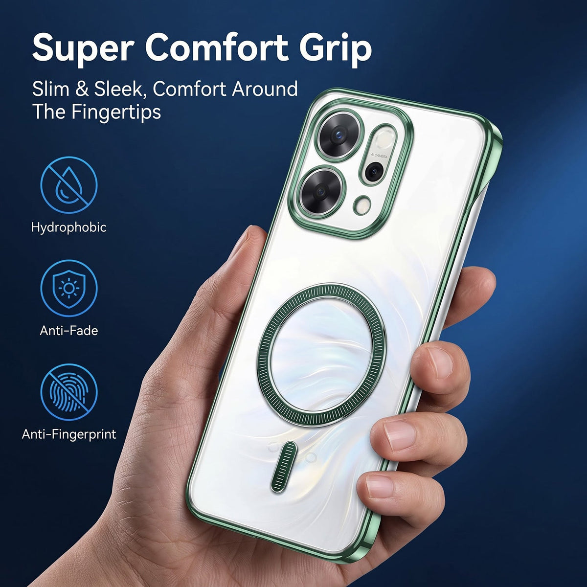 Oppo Reno 14 5G Frameless MagSafe Shockproof Case