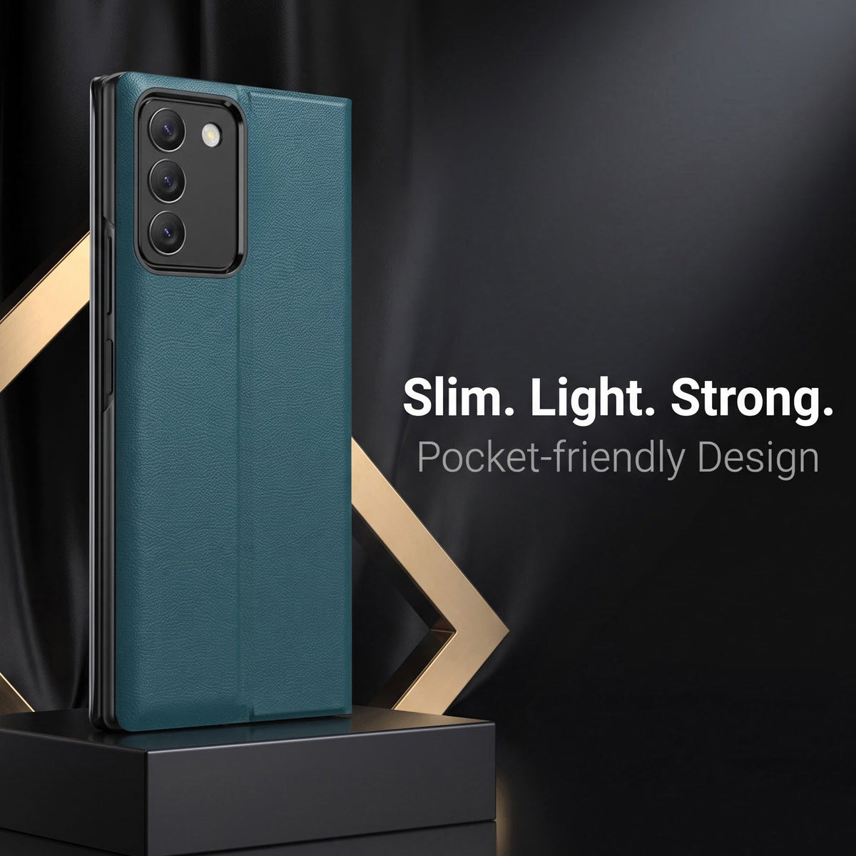 Vivo T3 5G Premium Tri-Color Satyamev Jayate Half Window Flip Case