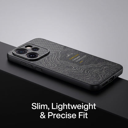 Oppo Reno 15 Pro Mini 5G Explore Dream Carbon Fiber Leather Hybrid Back Case