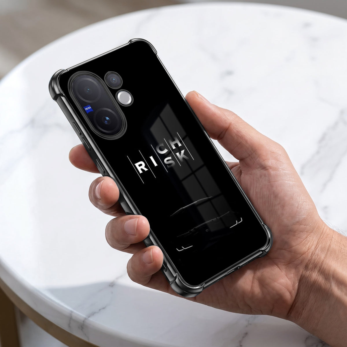 Vivo V60 5G Midnight Risk Airbags Printed Back Case