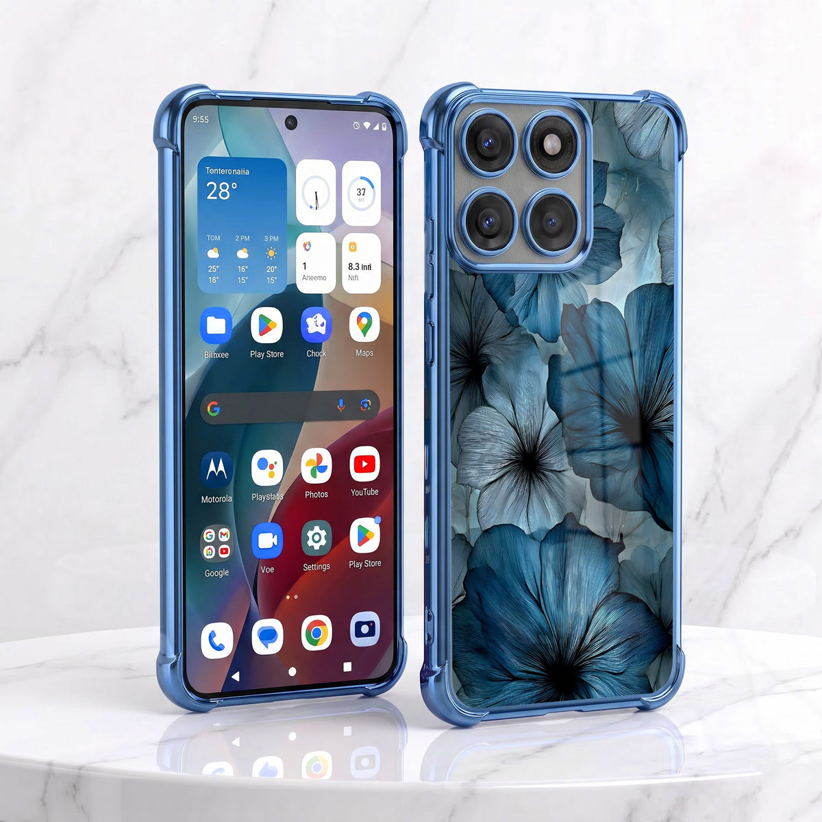 Motorola Edge 60 Pro 5G Anemone Floral Airbags Printed Back Case