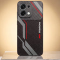 Oppo F31 5G Progress Stripe Carbon Fiber Leather Hybrid Back Case