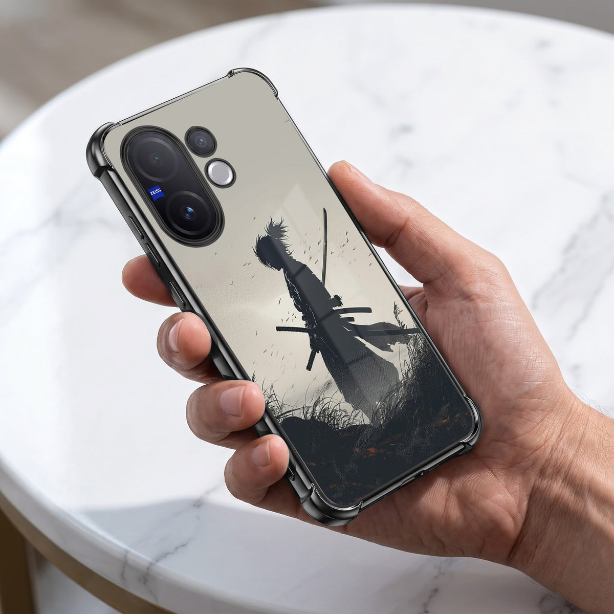 Vivo V60 5G Shadow Samurai Airbags Printed Back Case