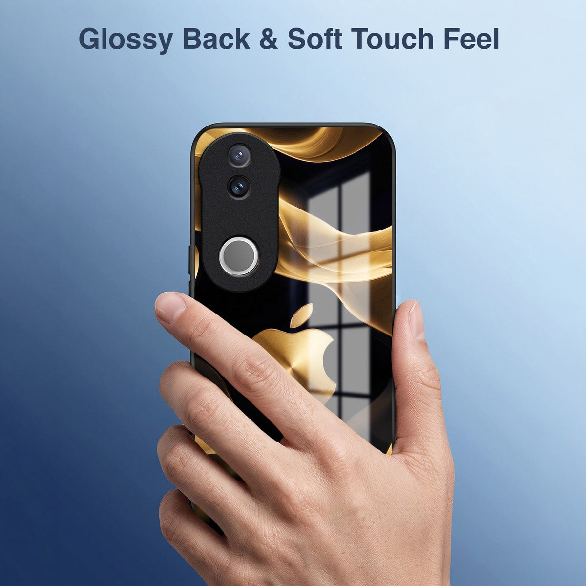 Vivo V50 5G Luxury Wave Acrylic Glass Back Case