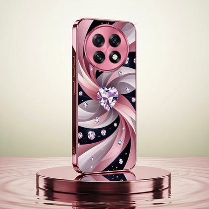 Oppo F31 Pro+ 5G Diamond Glam Pink Electroplated Glass Phone Back Case
