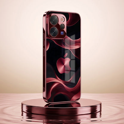 Vivo V70 5G Wave Apple Burgundy Electroplated Glass Back Case