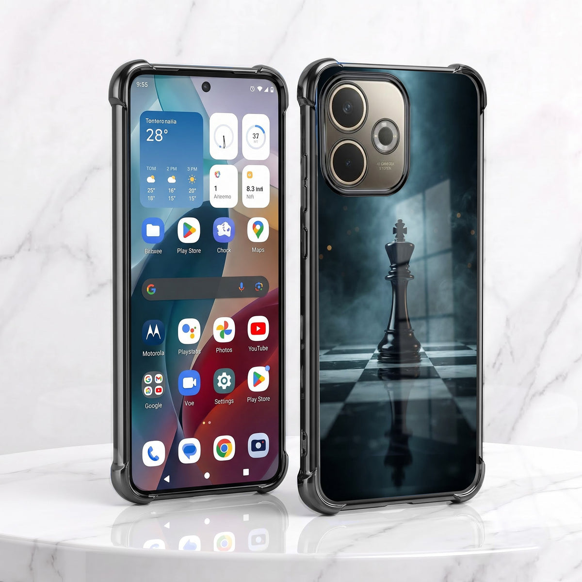Oppo A5 Pro 5G Checkmate Airbags Printed Back Case