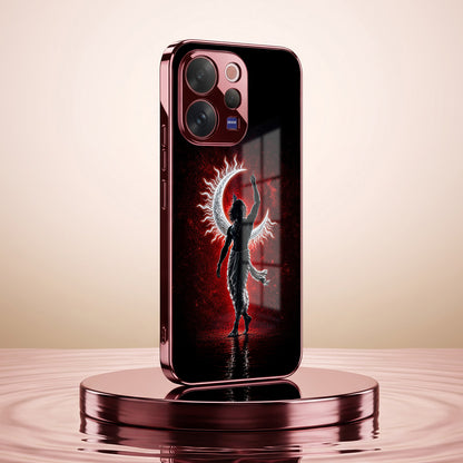 Vivo V70 5G Crimson Divine Burgundy Electroplated Glass Back Case
