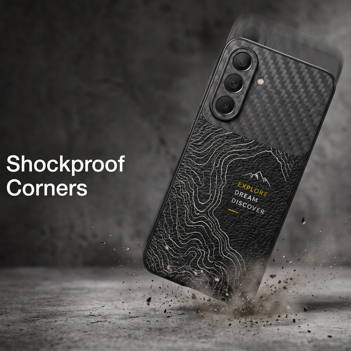 Samsung Galaxy A37 5G Explore Dream Carbon Fiber Leather Hybrid Back Case