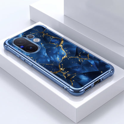 Vivo V60 5G Blue Crimson Marble Airbags Printed Back Case