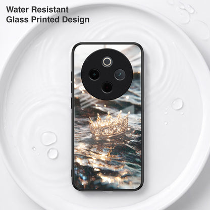 Vivo T4 5G Golden Crown Ocean Acrylic Glass Back Case