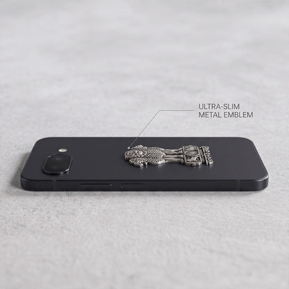 Google Pixel 9a 5G Compatible Satyamev Jayate 3D Metal Emblem Sticker