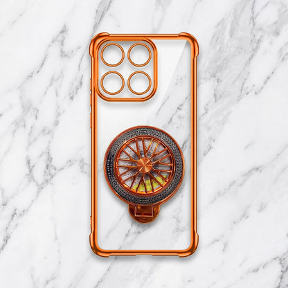 Motorola Edge 60 Pro 5G Stress Buster Wheel Rotating Airbag Cosmic Orange Case