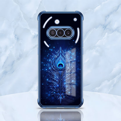 Nothing Phone 3a 5G Premium Peacock Feather Airbags Printed Back Case