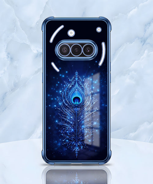 Nothing Phone 3a 5G Premium Peacock Feather Airbags Printed Back Case