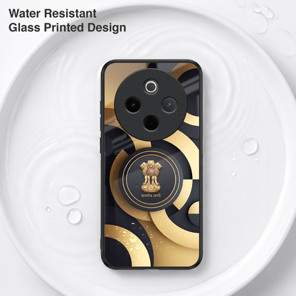 Vivo T4 5G Royal Emblem Acrylic Glass Back Case