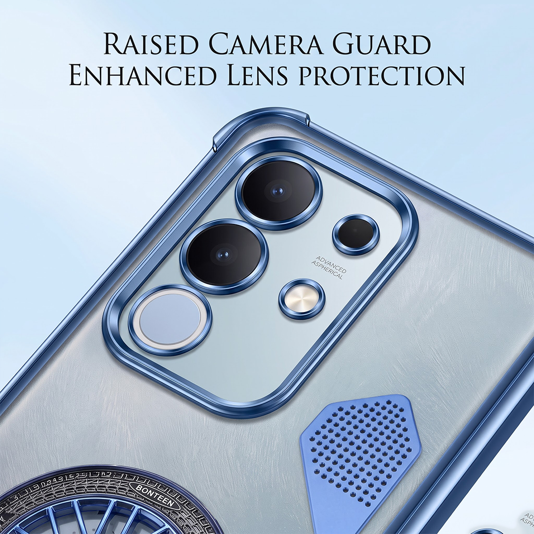Vivo T4x 5G Stress Buster Wheel Shockproof Airbag Heat-Dissipation Case