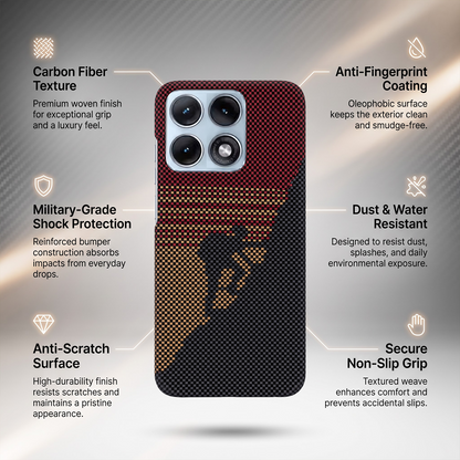 Motorola Edge 70 Pro 5G Premium Aramid Carbon Fiber Pixel Pattern Phone Case