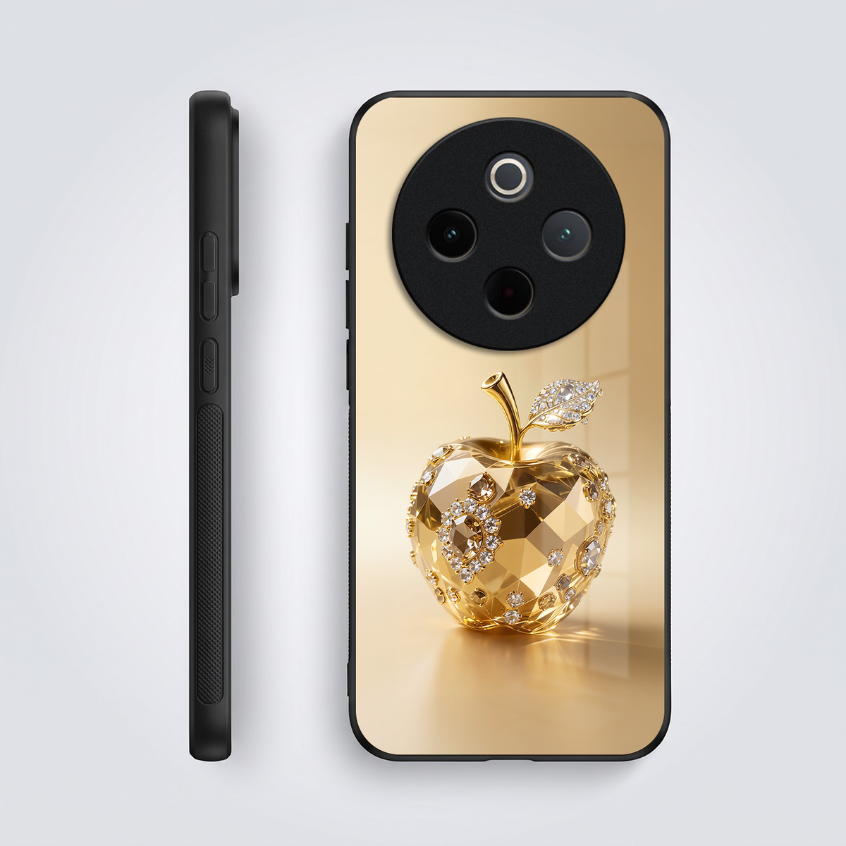 Vivo T4 5G Golden Apple Acrylic Glass Back Case