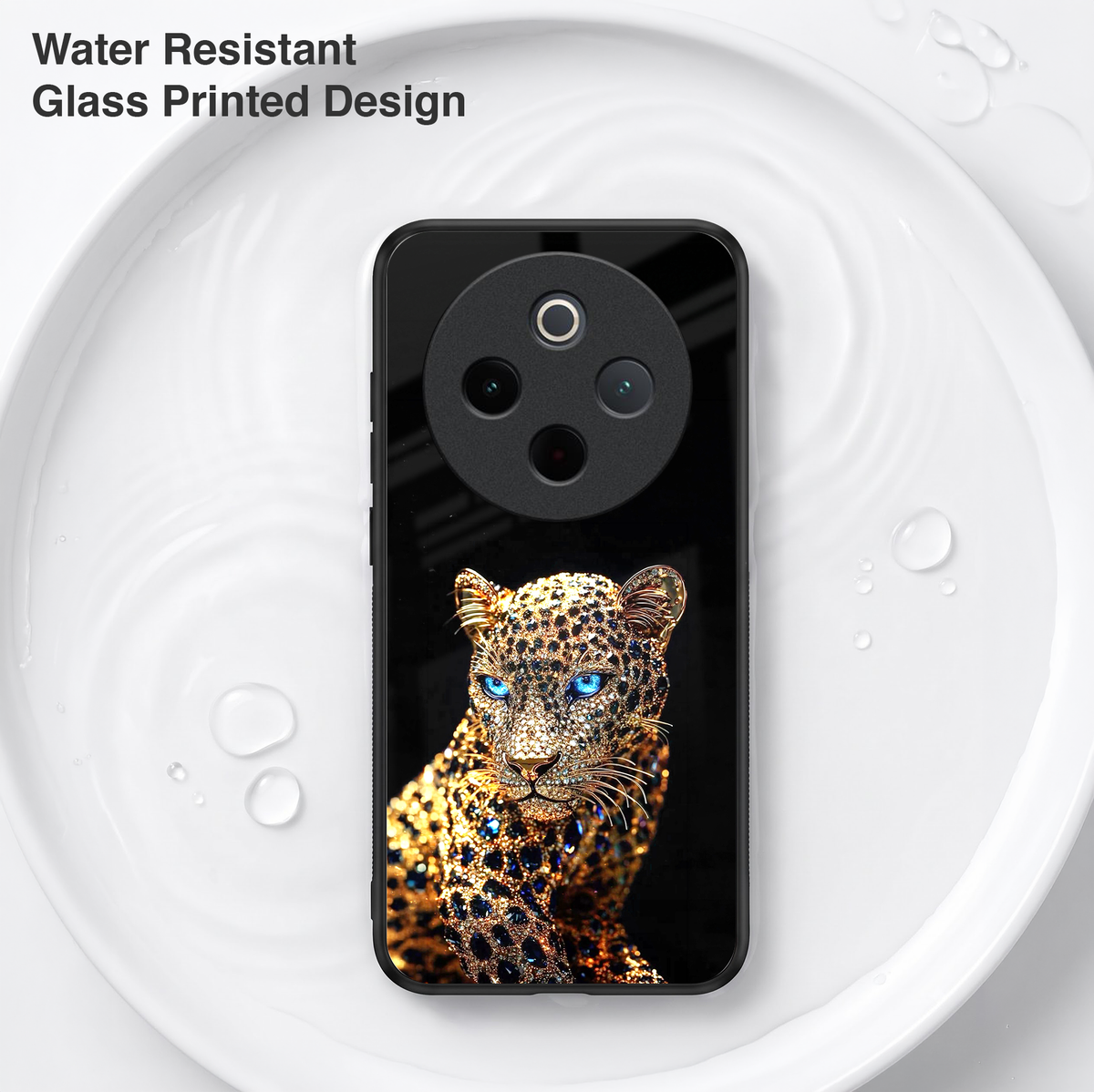 Vivo T4 5G Panther Acrylic Glass Back Case