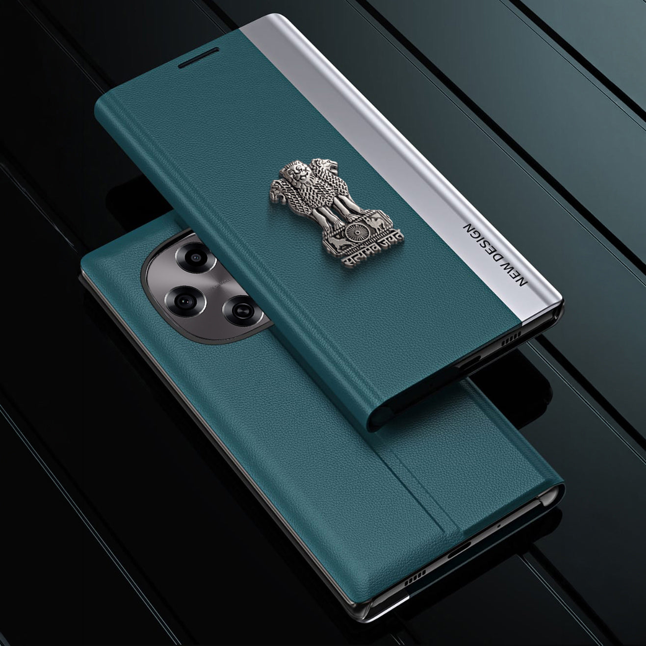 Oppo F31 Pro 5G Satyamev Jayate Flip Leather Case