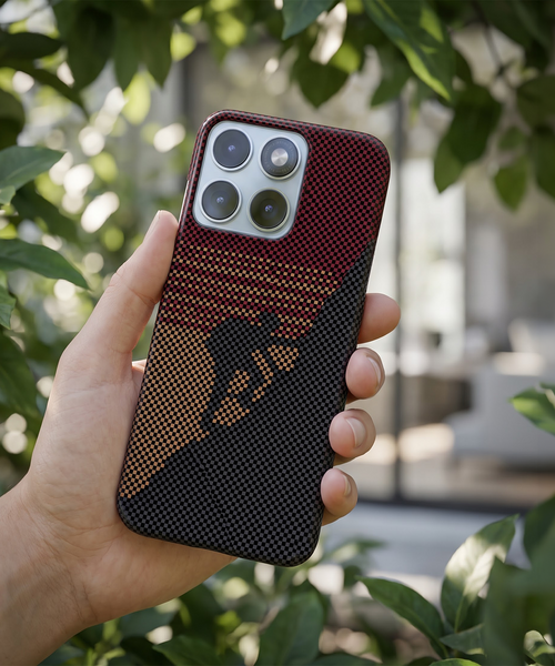 Motorola Edge 70 Fusion 5G Premium Aramid Carbon Fiber Pixel Pattern Phone Case
