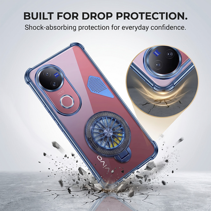Vivo V50 5G Stress Buster Wheel Shockproof Airbag Heat-Dissipation Case