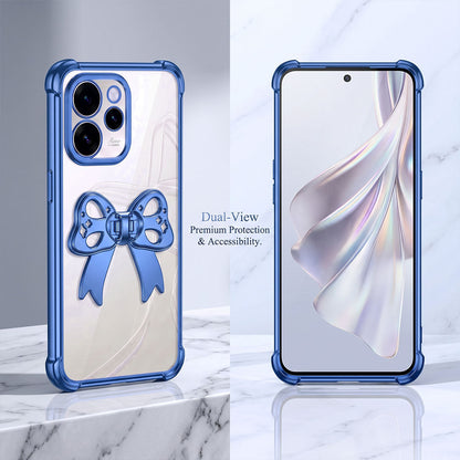 Oppo Reno 15 Pro Mini 5G Stylish Bow Knot Transparent Shockproof Airbag Phone Case