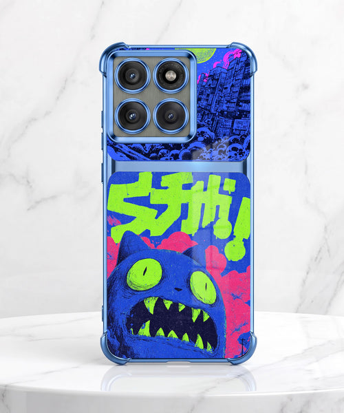 Motorola Edge 60 Pro 5G Neon Monster Dual-Tone Transparent Airbags Case