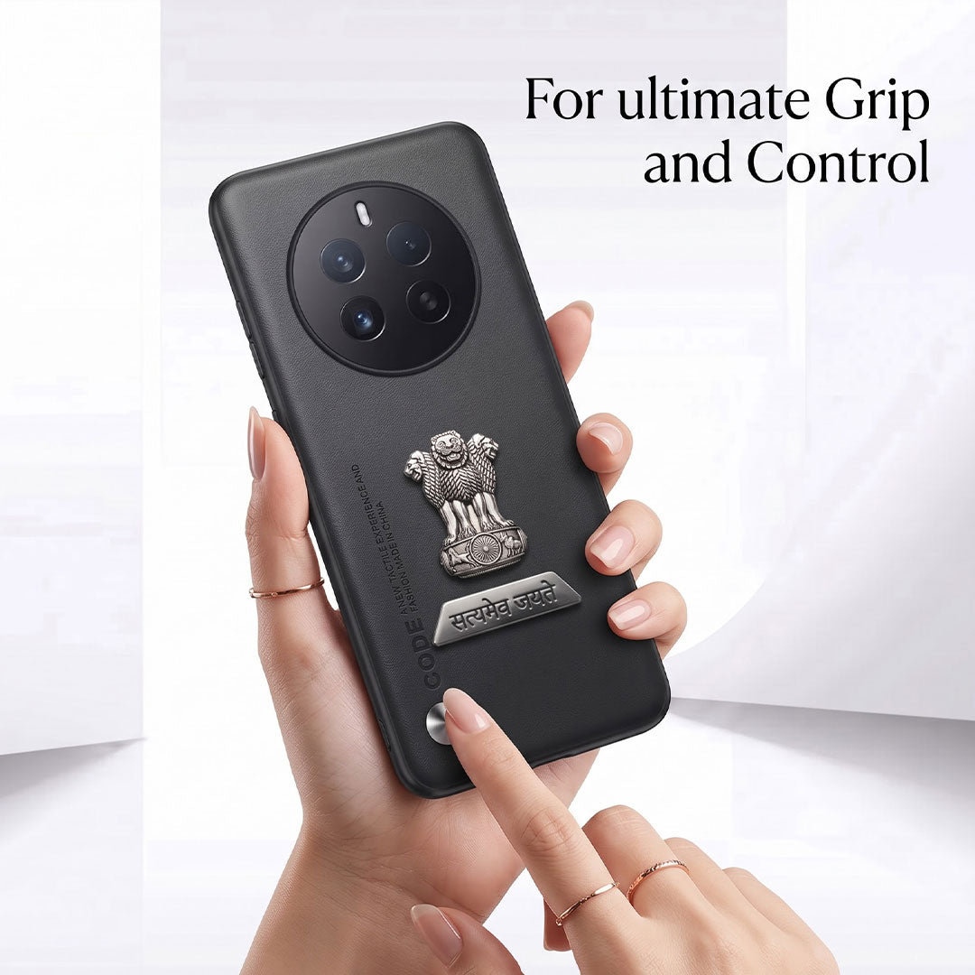 Realme 12 Pro+ 5G Satyamev Jayate 2-in-1 Emblem Vegan Leather Back Case