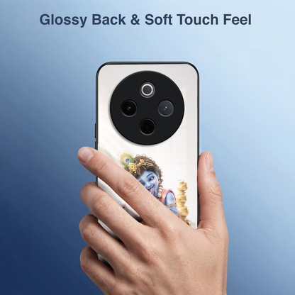 Vivo T4 5G Bal Krishna Blessings Acrylic Glass Back Case