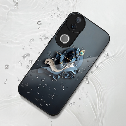 Vivo V50 5G Premium Acrylic Shockproof Glass Back Case (Krishna Ji)