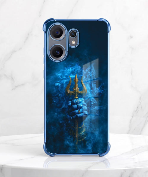 Nothing Phone 2 Pro 5G Premium Golden Trishul Airbags Printed Back Case
