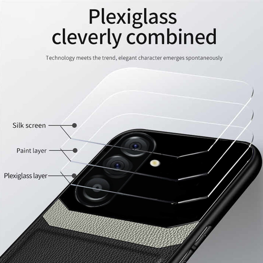 Galaxy A36 5G Premium Leather Lens Protective Case